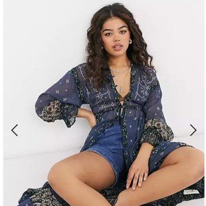 Free people Samira maxi top/dress S NWT